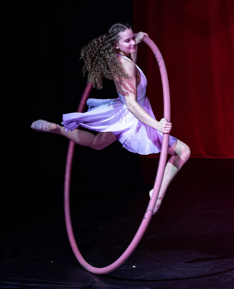 Paige Horil - Cyr Wheel Stag Jump